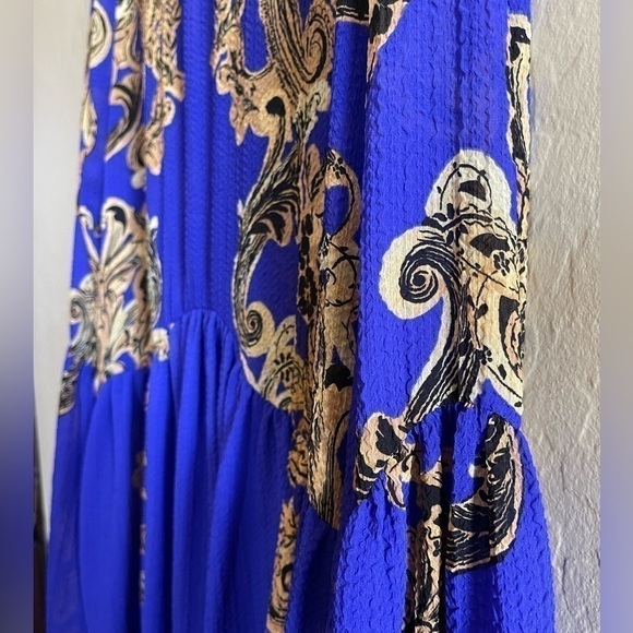 COPY - FREE People Blue symphony lightweight flowy mini dress/top w bell sleeves - Picture 11 of 16